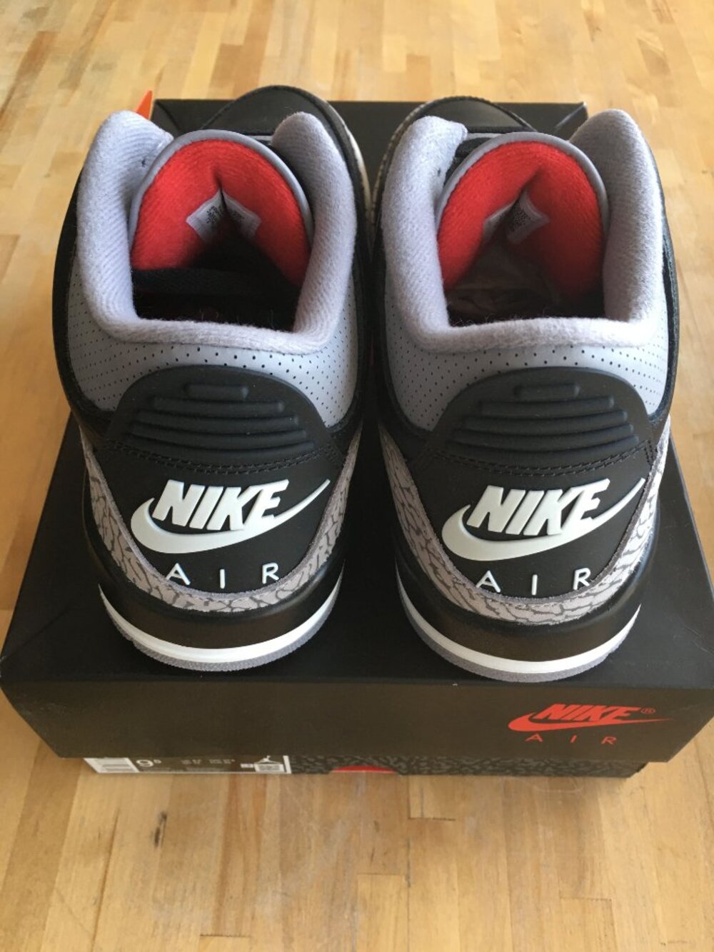 Air Jordan 3 "Black Cement" DN3707-010 Sz 9.5 - Picture 5 of 10